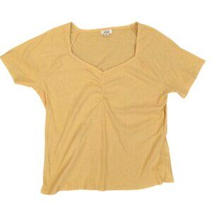 a.n.a a new approach womens Blouse Texas Gold Short Sleeved